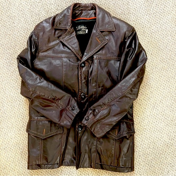 Vintage 1970s Leather Coat